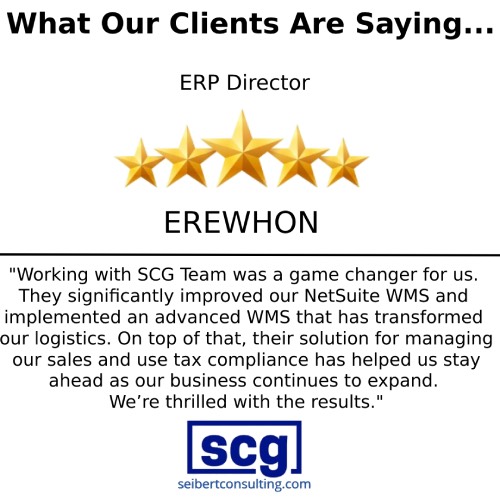 EREWHON Testimonial